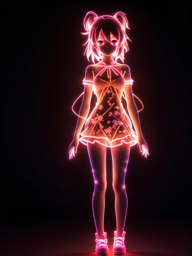 neon-anime-girl-freewebnu-digital-art-003