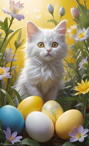 easteregg-and-kitten-freewebnu-digital-art-018