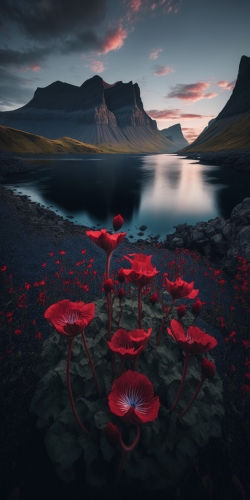 a beautiful photo beautiful icelendic red flowers shini 099ca235-4107-4388-9137-80b691e5f117