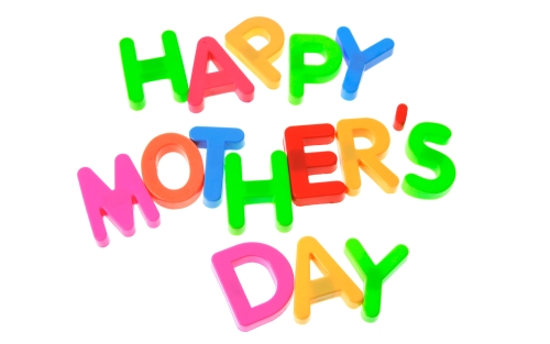 Happy Mother's Day on White Background